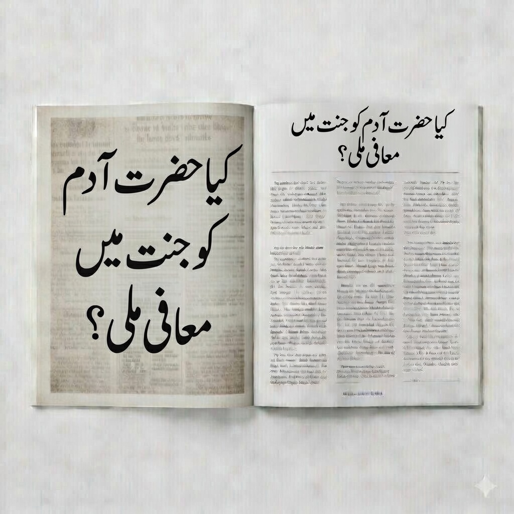 حضرت آدمؑ کو جنت میں معافی ملی